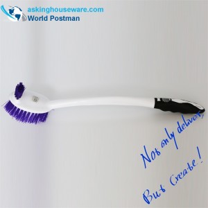 Spazzola lavamani da terra Akbrand con manico lungo