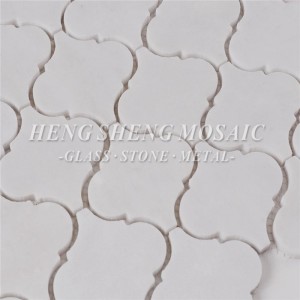 HSC43 bianco naturale di marmo di Carrara pietra esagonale piastrelle a mosaico a forma di lanterna per cucina backsplash bagno parete del pavimento