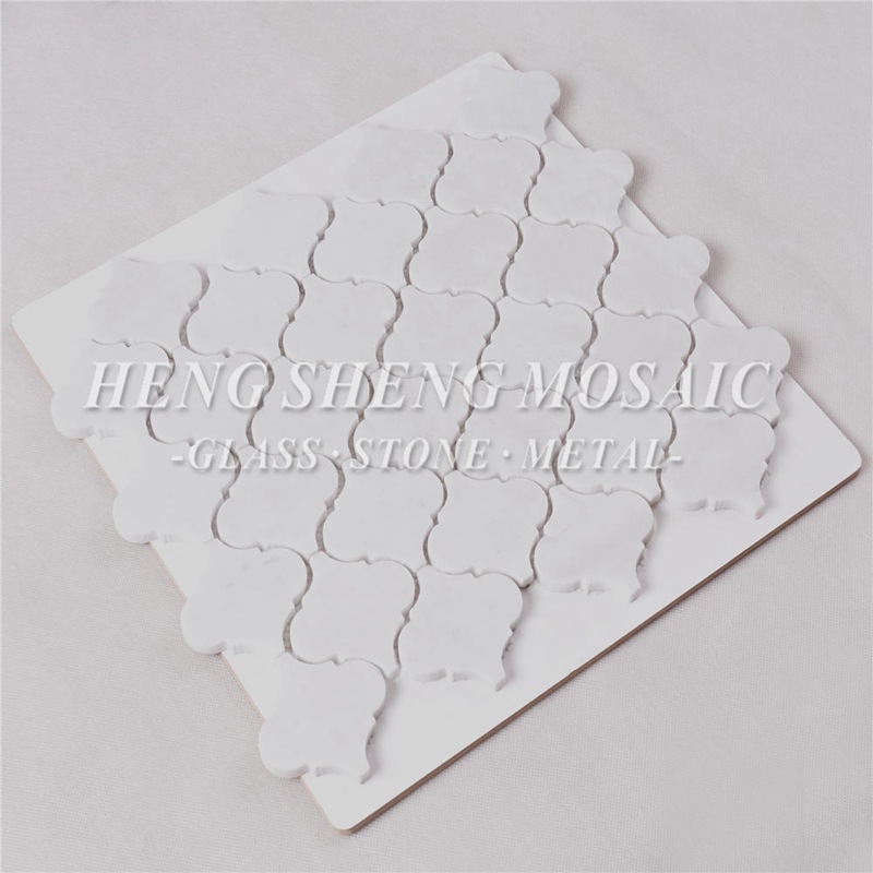HSC43 bianco naturale di marmo di Carrara pietra esagonale piastrelle a mosaico a forma di lanterna per cucina backsplash bagno parete del pavimento