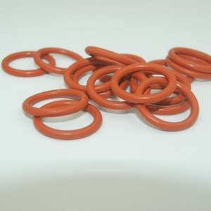 O-ring in gomma FKM colore rosso resistente al calore per motori Auto