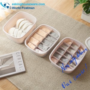 AKSB002 Set di contenitori di biancheria intima per la casa Set 3in1
