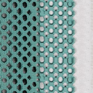 Tappetino in gomma resistente all'acqua con drenaggio Foro per ristorante