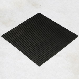 Strato di gomma SBR a costine antistatico per statici di potenza