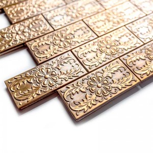 Piastrelle Mosaico Piastrelle Bagno Con Fiori in Rame Backsplash