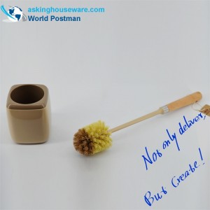 Akbrand WC Bowl Brush Beach Handle con supporto quadrato