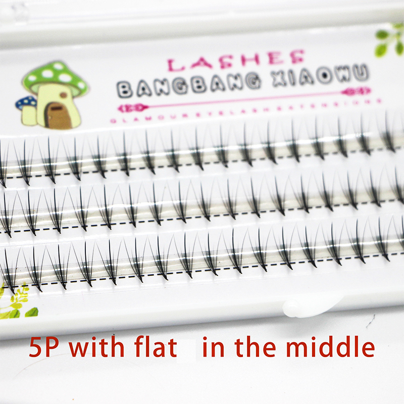 Top Seller 100% Qingdao Factory 5DVolume fibra Ciglia con piano medio
