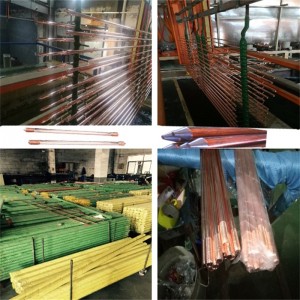 Barre di messa a terra in acciaio con saldatura a terra in acciaio inossidabile