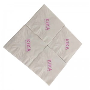 Tovagliolo naturale del tovagliolo dell'hotel e del ristorante di carta stampato logo di alta qualità
