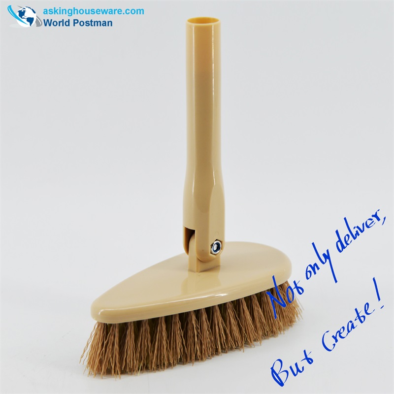 Akbrand Floor Brush Long inestensibile con tubo a forma di triangolo in acciaio inossidabile