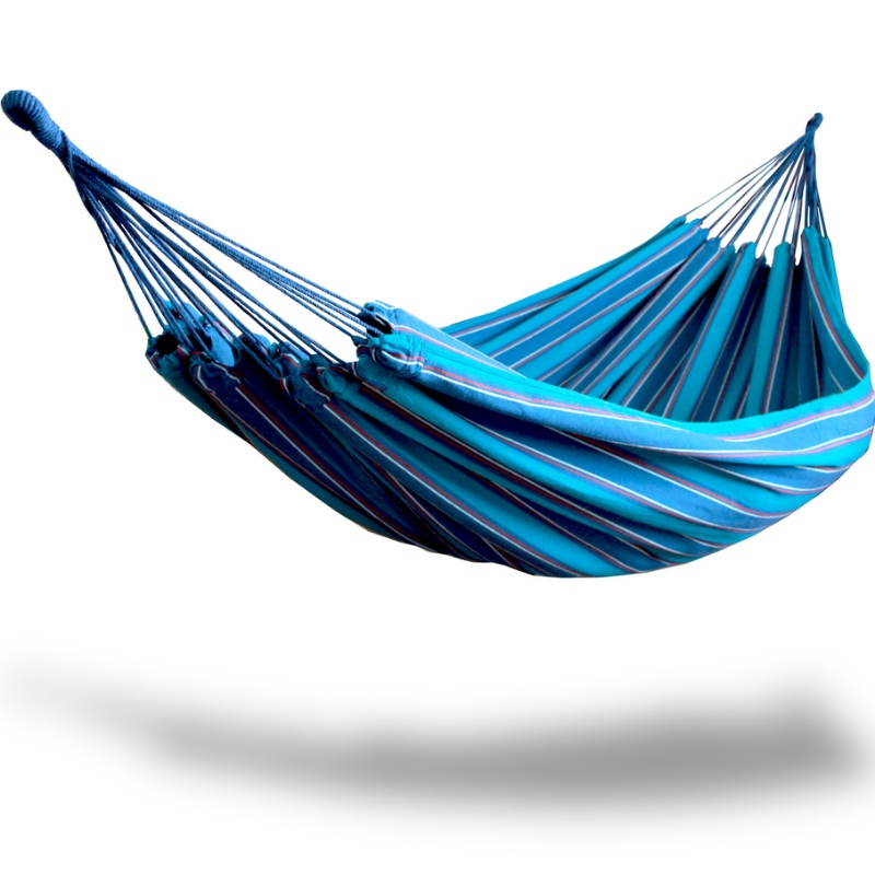 Doppio hammock brasiliano - Letto a due posti per giardino, portico, uso esterno e interno - Tessuto in morbido cotone per un comfort supremo - Fatto a mano