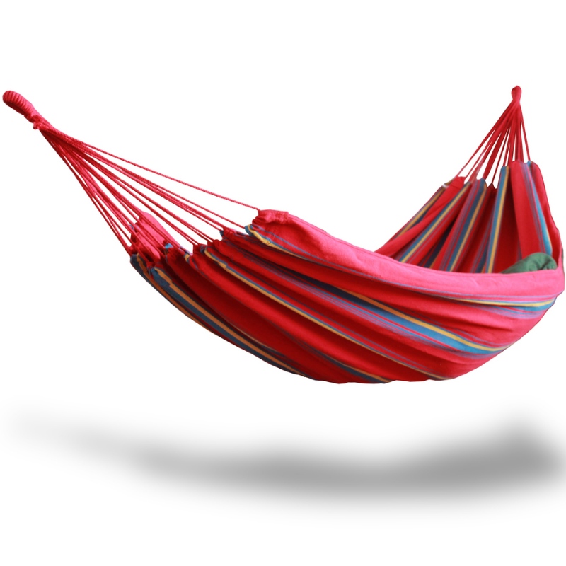 Doppio hammock brasiliano - Letto a due posti per giardino, portico, uso esterno e interno - Tessuto in morbido cotone per un comfort supremo - Fatto a mano