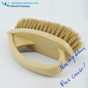 Akbrand piccola spazzola di sfregatura con manico in plastica ad arco