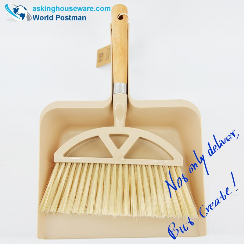 Akbrand Square Dustpan Brush Beach Handle Broom