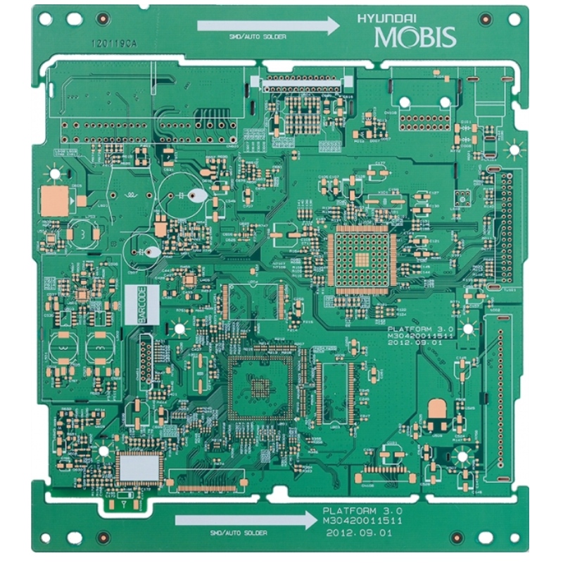 PCB ad alta frequenza HDI ibrido a 4 strati Vias riempito con resina