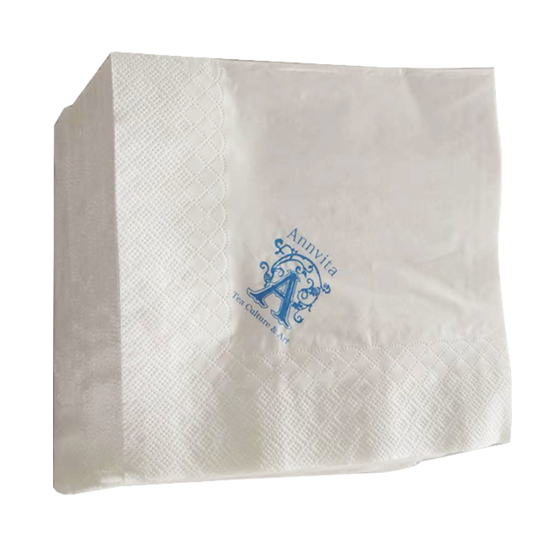 Tovagliolo naturale dell'hotel e del tovagliolo di carta stampato logo personalizzato