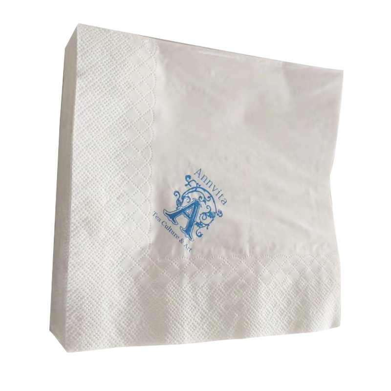 Tovagliolo naturale dell'hotel e del tovagliolo di carta stampato logo personalizzato