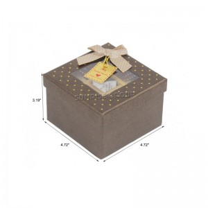 Rettangolo di lusso fatto a mano su misura Scatola di cioccolato amaretto di carta dura