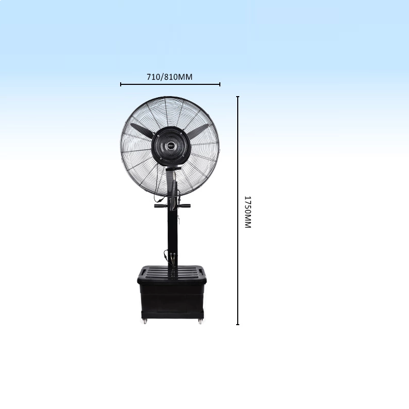 30inch regolabile, nuovo stile ricaricabili fabbrica nebbia fan acqua posizione industriale nebbia fan, acqua outdoor nebbia fan