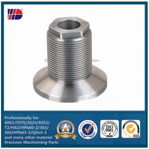 Pezzi meccanici di tornitura di precisione di CNC del metallo di alluminio dell'acciaio inossidabile