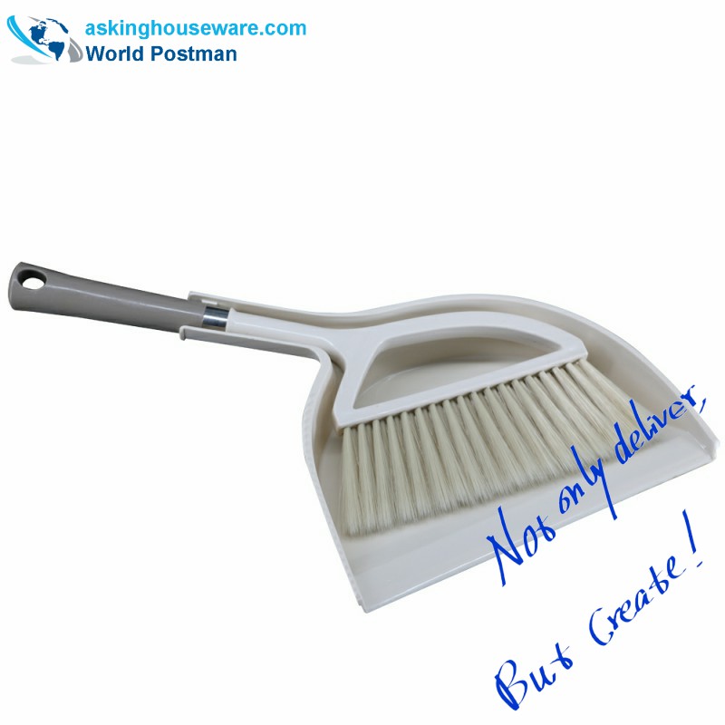 Akbrand Dustpan Brush Broom con Dustpan a mezza luna