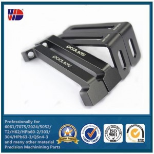 Lavorazione CNC di precisione in alluminio con sabbiatura e anoide