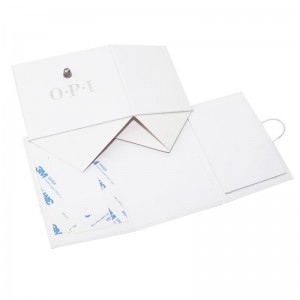 Scatola di carta d'imballaggio pieghevole di laminazione lucida di logo della stagnola d'argento di stampa su ordinazione