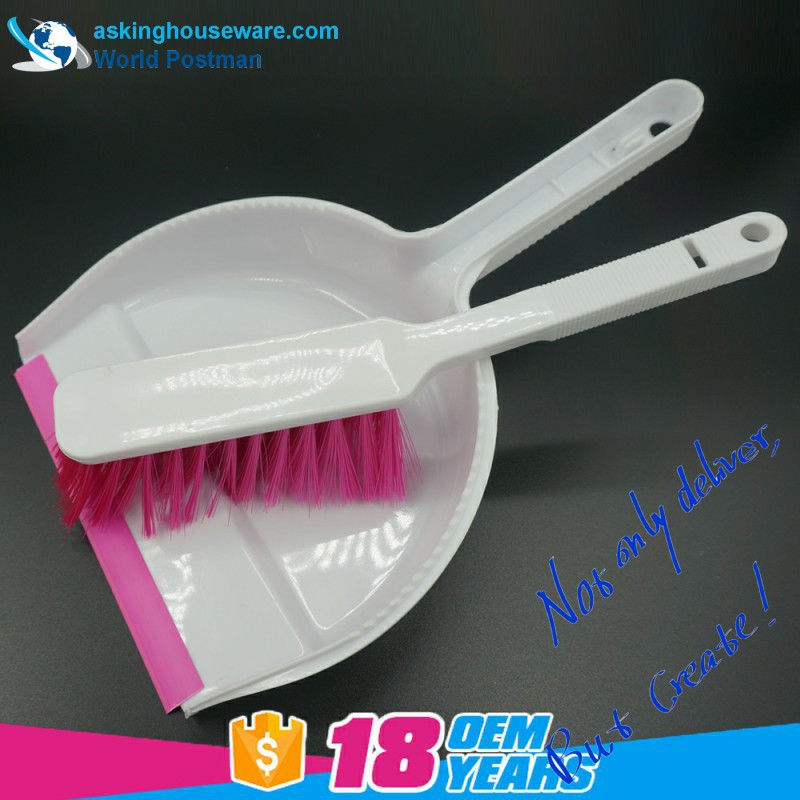 Akbrand Dustpan Brush Broom con manico lungo