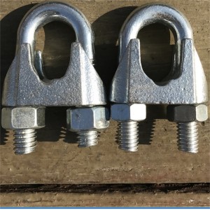 Clip per cavo metallico forgiato tipo DIN741