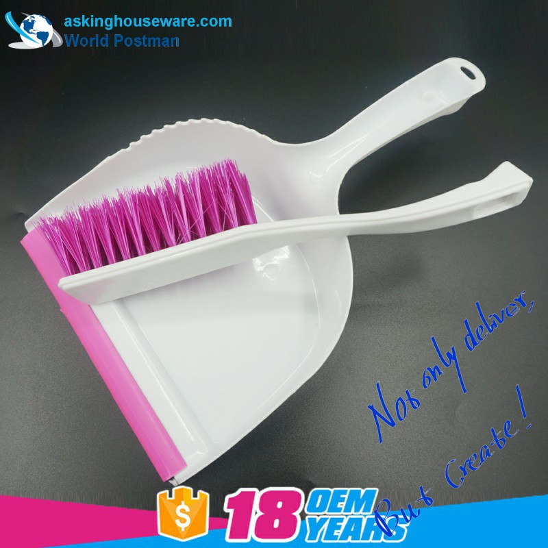 Akbrand Dustpan Brush Broom con maniglia quadrata