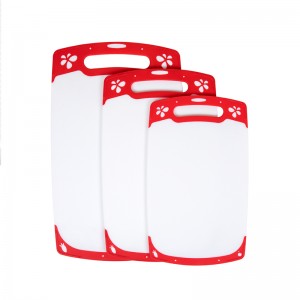 Set di tagliere da cucina in plastica con design unico antiscivolo