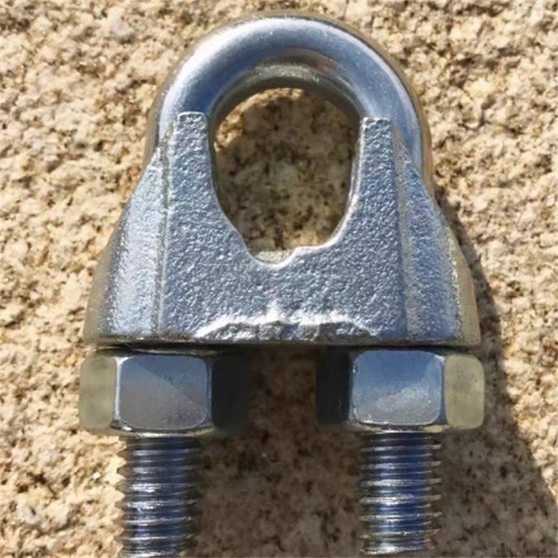 Clip di cavo metallico zincato Din741 per hardware elettrico