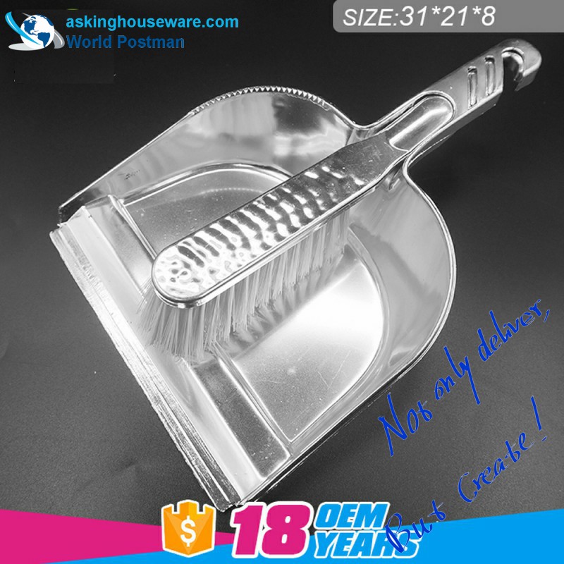 Scopa spazzatrice Akbrand Square Dustpan con rivestimento in argento