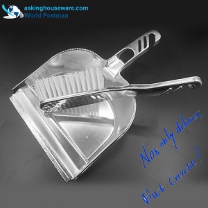 Scopa spazzatrice Akbrand Square Dustpan con rivestimento in argento