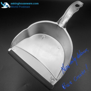 Akbrand Semicircle Dustpan Brush Broom con rivestimento in argento