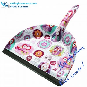 Akbrand Water Mark Dustpan Brush Broom con PVC Line all'ingresso Dustpan