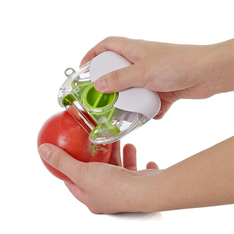 Lame multifunzionali in acciaio inox riutilizzabili per frutta e verdura a fette