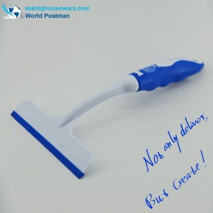 Akbrand Tergivetro per finestra quadrato di piccole dimensioni con impugnatura in morbido TPR