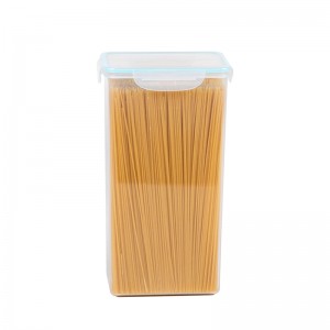 Contenitore per alimenti in plastica trasparente da 2,6 litri con coperchio ermetico