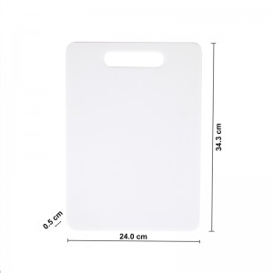 BPA Free Lavastoviglie Safe Durable Tagliere da cucina in plastica antiscivolo bianco