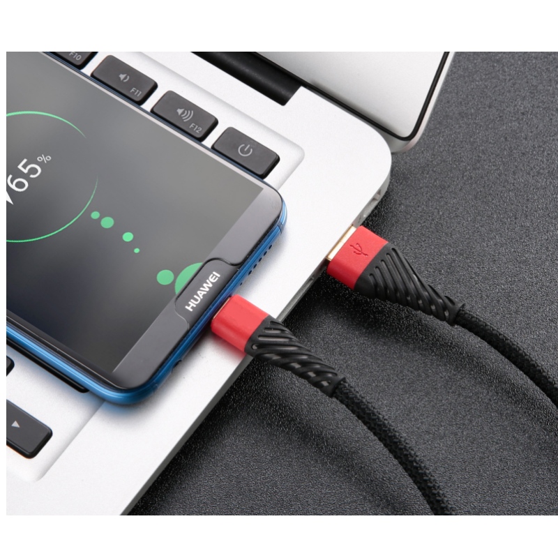 Cavo USB C 3.0, Cavo USB Tipo C Cavo di ricarica USB veloce a cellulare per Samsung Galaxy S8, S9 Plus, Nota 8, LG v20, G6, G5, v30, Google Pixel 2 XL, Nexus 6-3 Pack Rosso