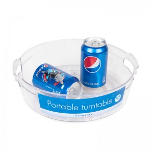 Vassoio Organizer per giradischi portatile trasparente