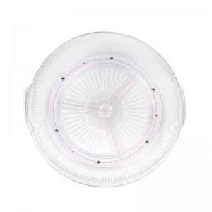 Vassoio Organizer per giradischi portatile trasparente