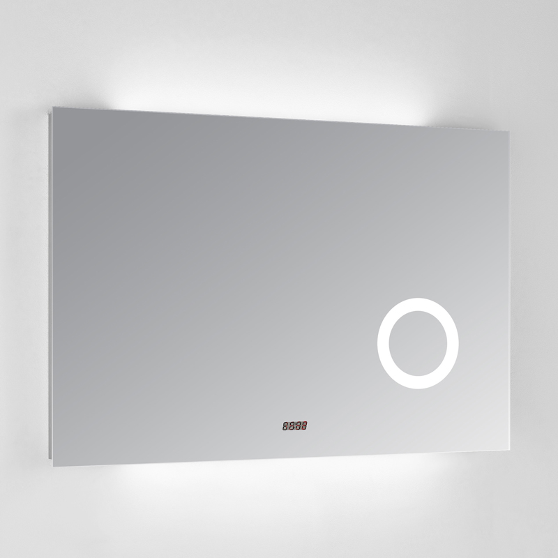 Specchio da bagno retroilluminato a LED con retroilluminazione a LED EU e USA con lente d'ingrandimento ENE-AL-111