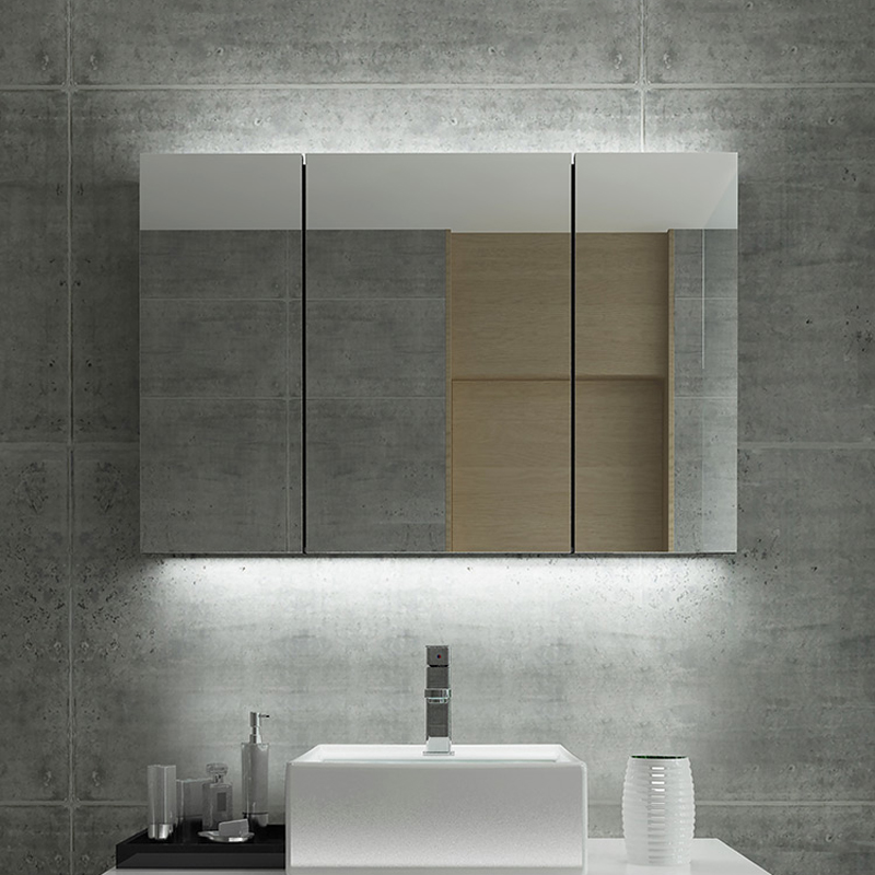 EU e USA Luxury LED illuminati retroilluminati Specchio bagno Cabinet-ENE-AC-104