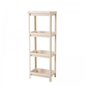 Scaffale di stoccaggio di plastica di cucina multi-funzione di alta qualità 4 strati