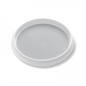 Giradischi non a 2 piani per dispensa Lazy Susan Giradischi a 12 pollici, bianco / grigio