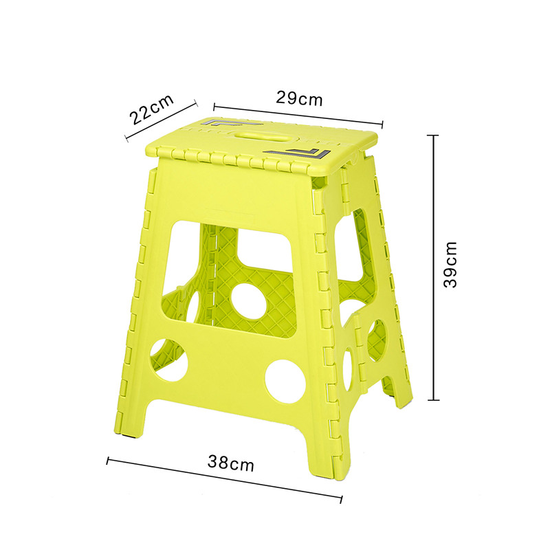 Sgabello Step pieghevole in plastica leggero per Bathroon, Kitchen e Picnic