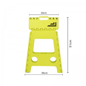 Sgabello Step pieghevole in plastica leggero per Bathroon, Kitchen e Picnic