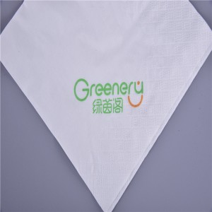 Tovaglioli di carta da pranzo con stampa personalizzata 1/4 Off Fold