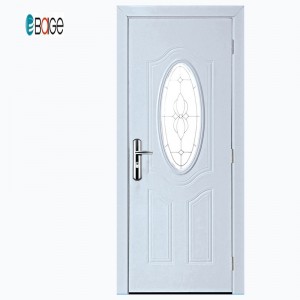 Porta in acciaio americano Baige / porta in ferro battuto / design porta di sicurezza con griglia
